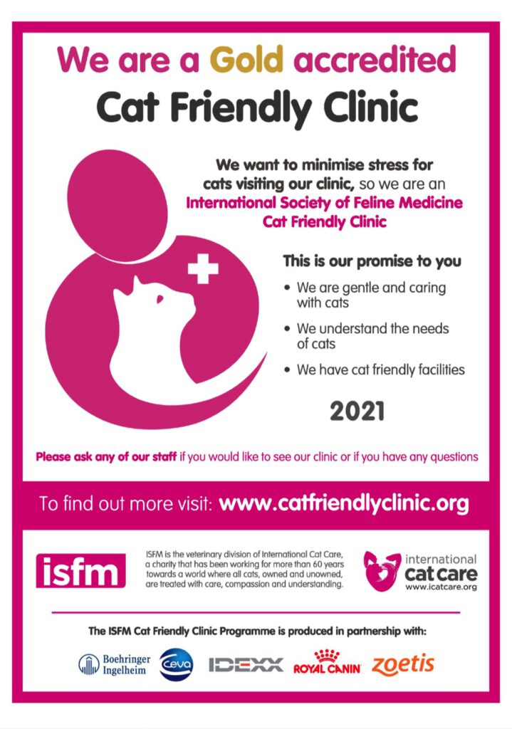 Cat friendly clinic Charter Gold-2021